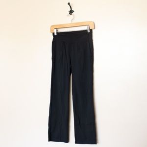 Athleta xs black straight leg yoga pants